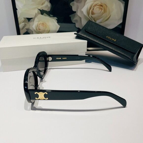 Celine Triomphe 01 Oval Sunglasses - Picture 4 of 6